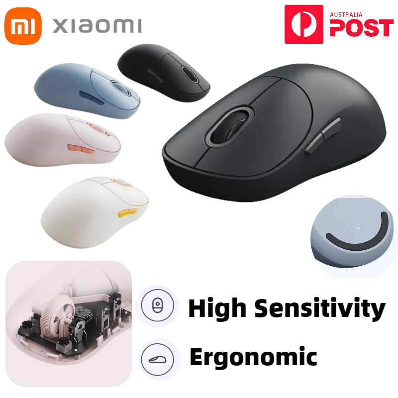 Xiaomi Mouse 3 Wireless Bluetooth Ergonomic 2.4GHz Gaming PC Laptop Mice-image