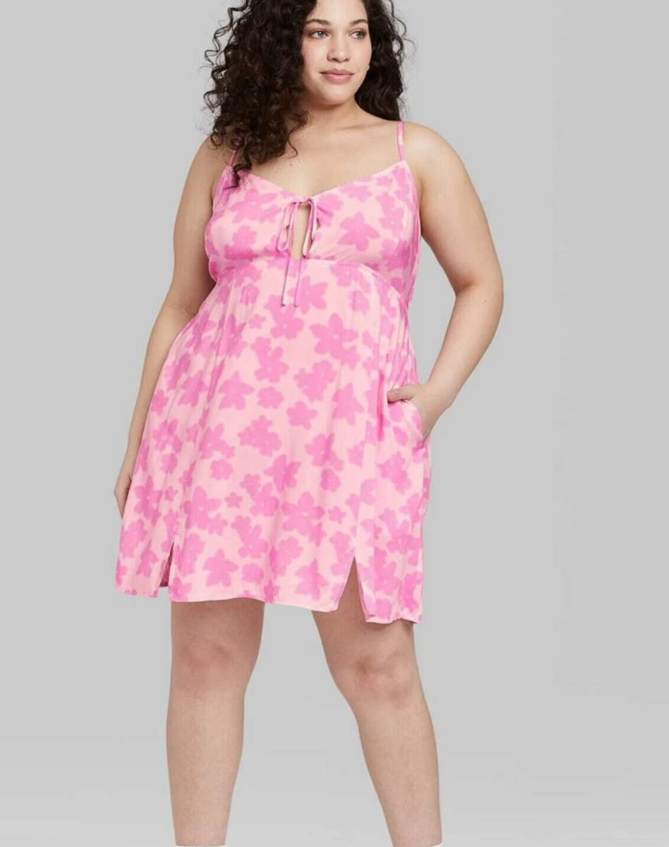 Wild Fable Dresses | Nwt Pink Floral Summer Mini Dress- XL | Color: Pink | Size: XL | Thegirlyspot's Closet