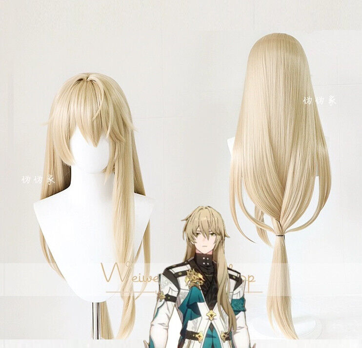 Honkai: Star Rail Luocha Golden Cosplay Wig