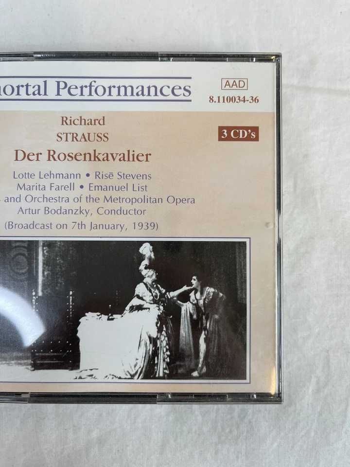  Juego de CD histórico de Naxos - Richard Strauss: actuaciones inmortales - Lehmann/lista Foto 3 de 4