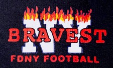 FDNY NYC Fire Department New York City Sweatshirt Sz M New Bravest Football Team