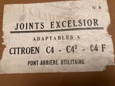 POCHETTE DE JOINTS D,ANCETRES NEUF D,EPOQUE EXCELSIOR CITROEN C4