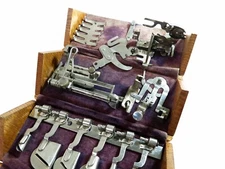 Restored & Refinished Antique Singer Sewing 1889 Puzzle Box—Original Dark Cloth