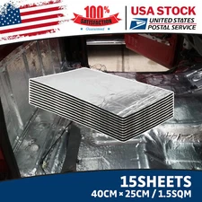 15Pcs 276Mil 216Sqft Car Sound Deadener Heat Insulation Mat  Pad Damping