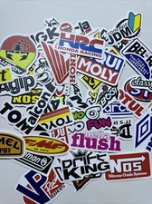 50 Random JDM Car Stickers Cool Decals for Skateboard Laptop Bike Motorcycle