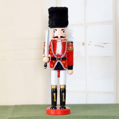 30 cm Nussknacker Ornament Holz Nussknacker Puppe Sammlerstücke Nussknacker Figuren