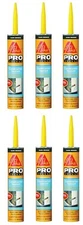 Sika Pro 515310 Dark Bronze Polyurethane Construction Caulk Sealant - Pack of 6