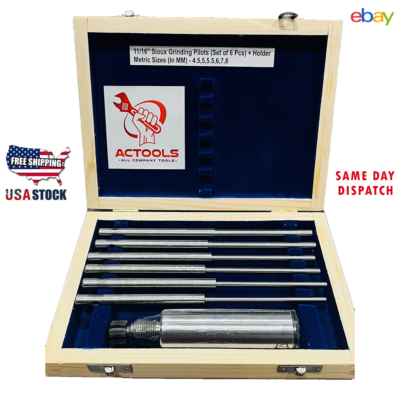 Sioux (11/16") 24 Pcs Valve Seat Grinder Stones &amp; 11 Pcs Pilots At ₹ 7000/piece In Yamuna Nagar