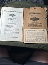 Vintage Operating Instructions Briggs & Stratton Gas Engine - Instructions etc