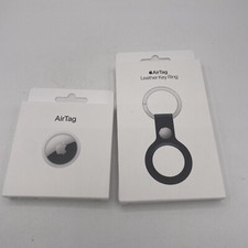 Apple AirTag key lot Leather Key Ring, Midnight Brand New Sealed