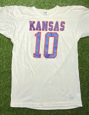 champion 　vintage football t-shirt VINTAGE 70s Champion Football Jersey T Shirt Size L Kansas