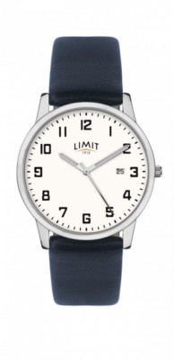 Limit Men's White Dial & Navy Strap Watch 5777