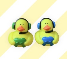 Video Gamers Green  Blue Rubber Duck NEW