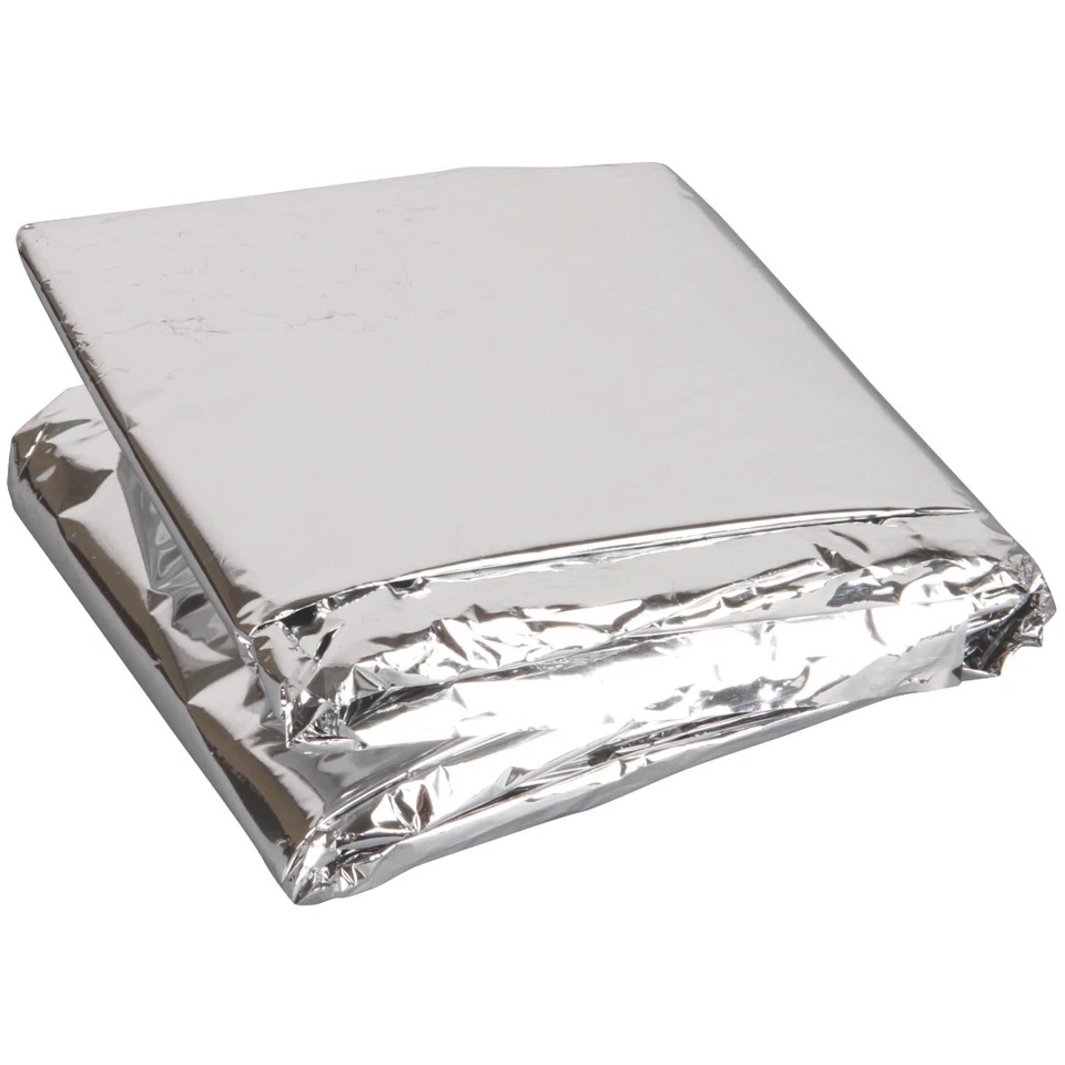 Manta térmica de supervivencia de emergencia | Manta ligera Mylar para camping y seguridad Foto 2 de 3