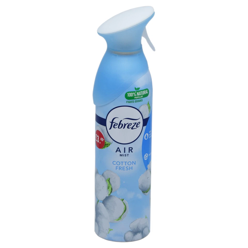 6x Febreze Lufterfrischer Spray - Air Mist Cotton Fresh - 6 x 300 ml - Bild 2 von 2
