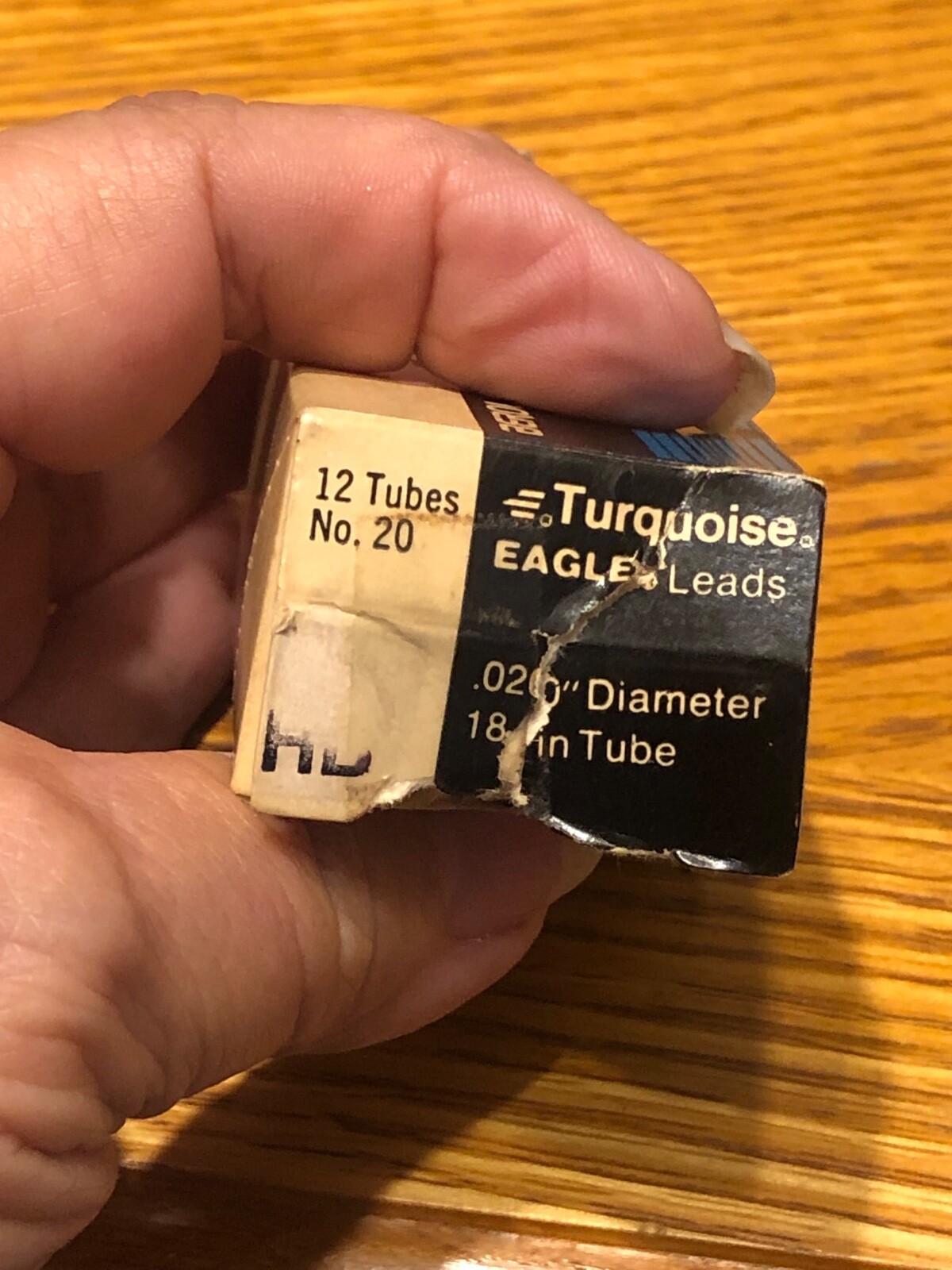 Vintage Eagle Turquoise “twenty” HB Pencil Leads from Dad’s Estate.