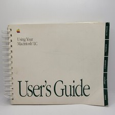 Vintage 1991 Macintosh LC User's Guide Spiral Bound Desktop Mac Computer