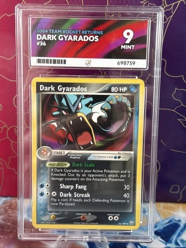 Pokemon Dark Gyarados 36/109 EX Team Rocket Returns Card Ace 9 mint