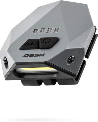 NEBO Einstein Rechargeable Cap Light | 50 Lumens, 3 One Size, Black 