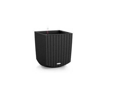 Lechuza Cube Zero Cottage 40 Black All-in-one Set New 16'' Height NEW