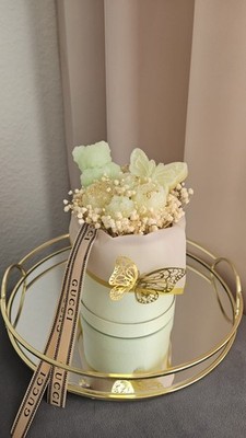 Exklusive Wachs-Flowerbox Handarbeit   Luxus Geschenkidee Unikat