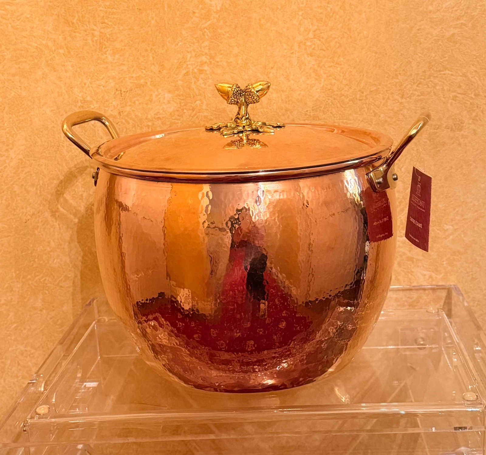 NEW Ruffoni Historia Hammered Copper 14 QT / 28 cm Stockpot Tin Acorn Knob Lid
Opens in a new window