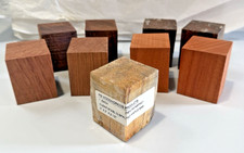9pc Lot Psi Woodworking Wood Blocks For Woodturning Craft Blanks 2x2x2.5"