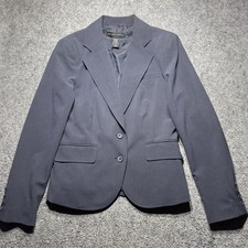 New York  Company Stretch Casual Blue Blazer Jacket 2 Button Lining Women Sz 10