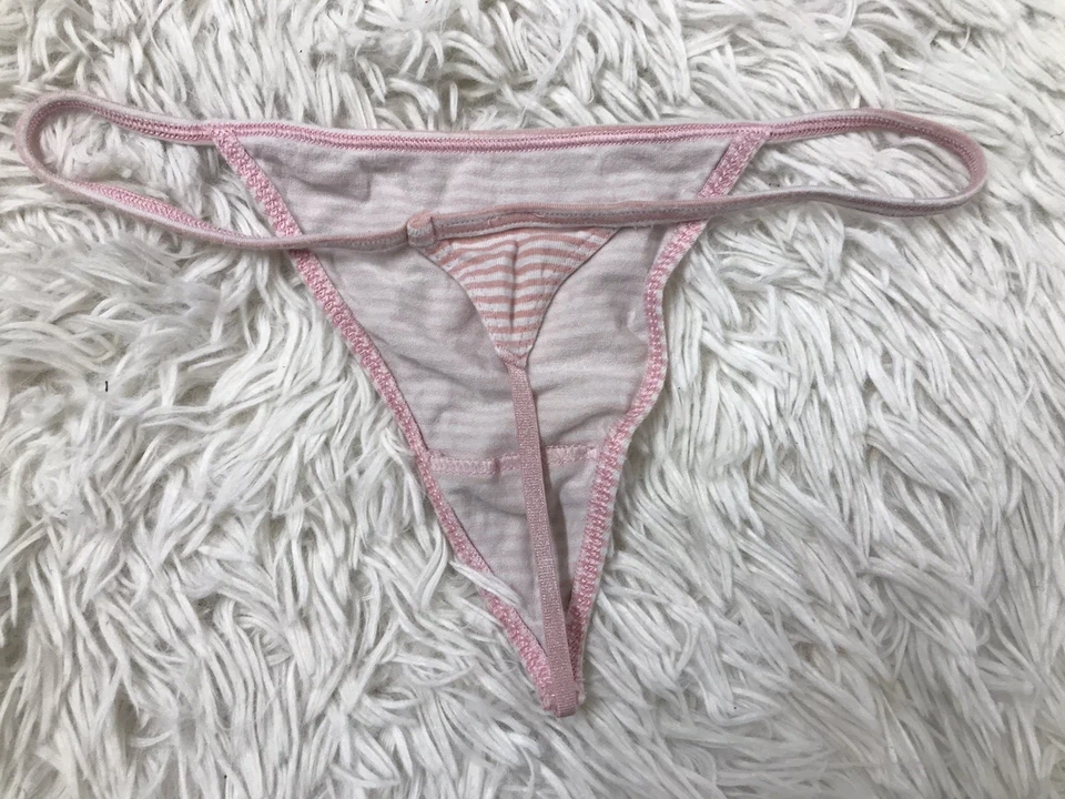 Винтажные стринги Victoria's Secret v-струнный мягкий хлопок трусики нижнее белье маленький - Изображение 3 из 4