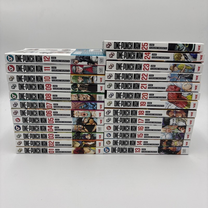 One Punch Man Manga Volumes 1-25 Complete Set Authentic Shonen Jump Viz Media