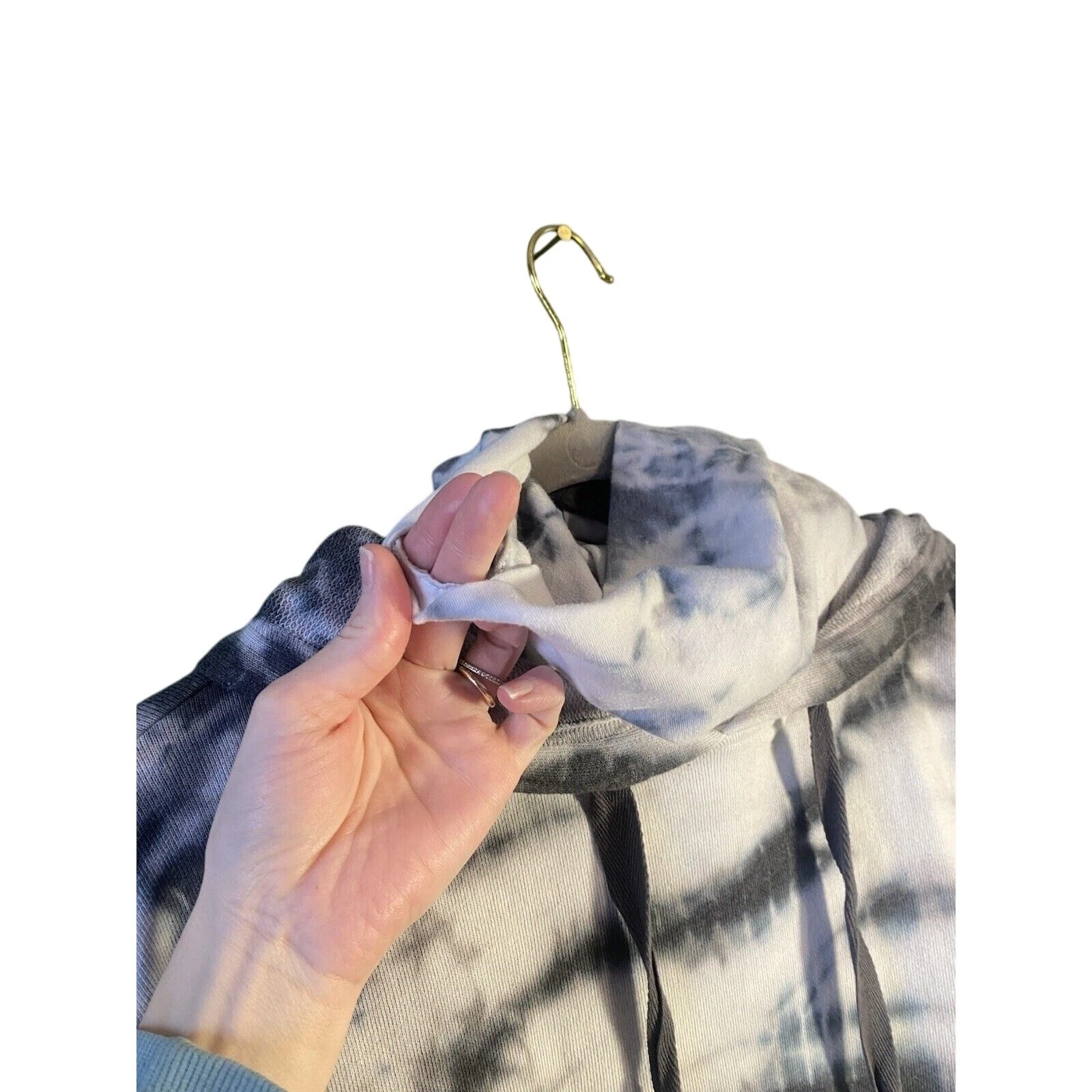 VETEMENTS Felpa con cappuccio 7 Seven For All Mankind donna XL maglione collo imbuto vestibilità rilassata