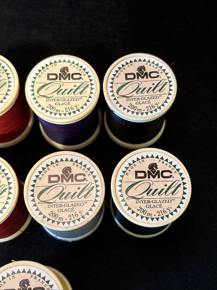 9 DMC QUILT INTER-GLAZED Thread ASSORT COLORS Cotton Polyester NEW - Image 3 of 4