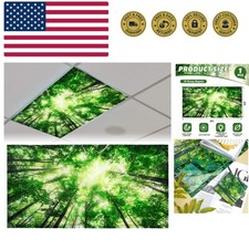 4 x 2 Feet Fluorescent Light Cover for Fabric Ceiling Classroom Magnetic Cubi...