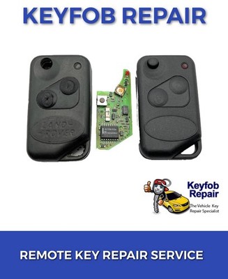 Schlüssel Reparatur Service - Range Rover P38 2 Tasten Funkschlüssel passend für neue Batterie / Koffer