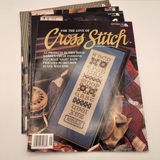 For the Love of Cross Stitch Magazines Lot of 4 1995