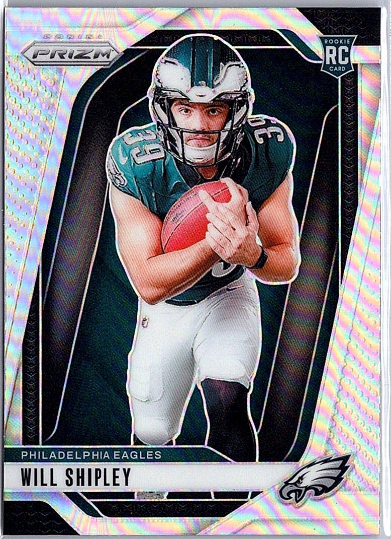 2024 Panini Prizm #40 Will Shipley Rookie Variations Silver Prizm