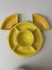 Calif USA L55 Chip Dip appetizer Serving Set, Yellow clover Floral, 7 pc, CA — photo 1