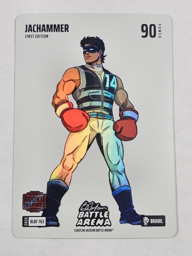 2026 Battle Arena Brawl Blizzard Battlefoil SP BLBF-763 Jachammer Jac Caglianone