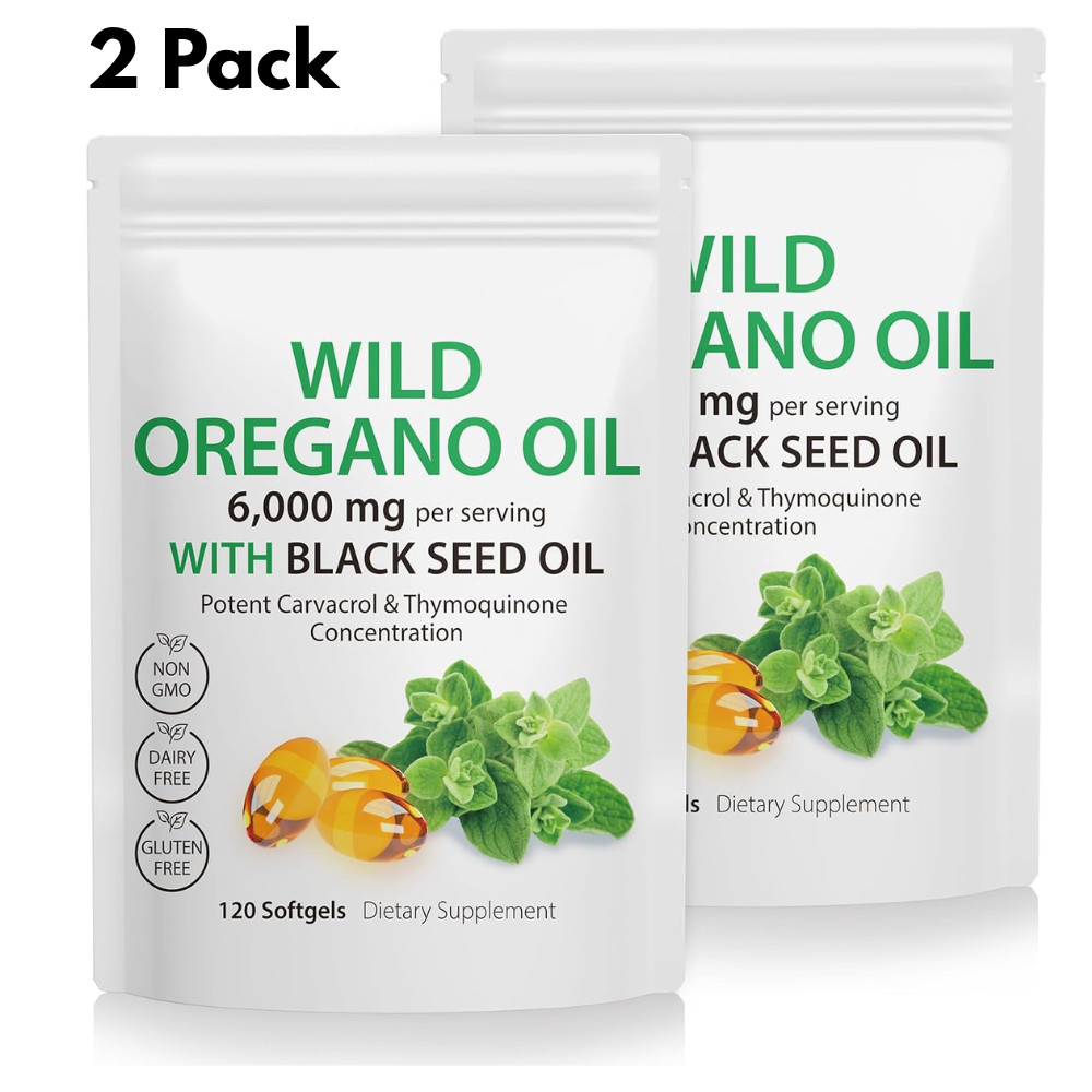 Of Oregano Softgels With Black Seed Oil 6,000mg