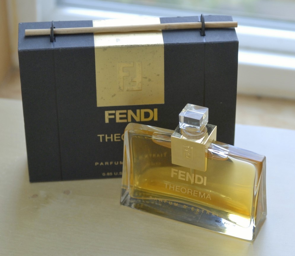 Vtg THEOREMA by FENDI * splash pure PARFUM D'EXTRAIT .85 oz 25 ml