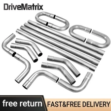 Universal 3 Inch Custom Exhaust Tubing Mandrel Bend Pipe Straight U-Bend Kit