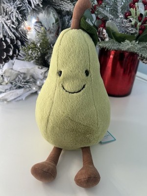 Jellycat AMUSEABLE PEAR Soft Plush Toy AUTHENTIC Cute Collectible Fruit Food