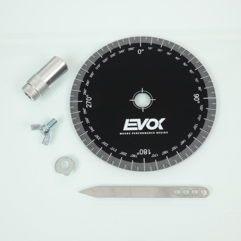Disque de calage EVOK en aluminium pour réglage précis d'allumage moto