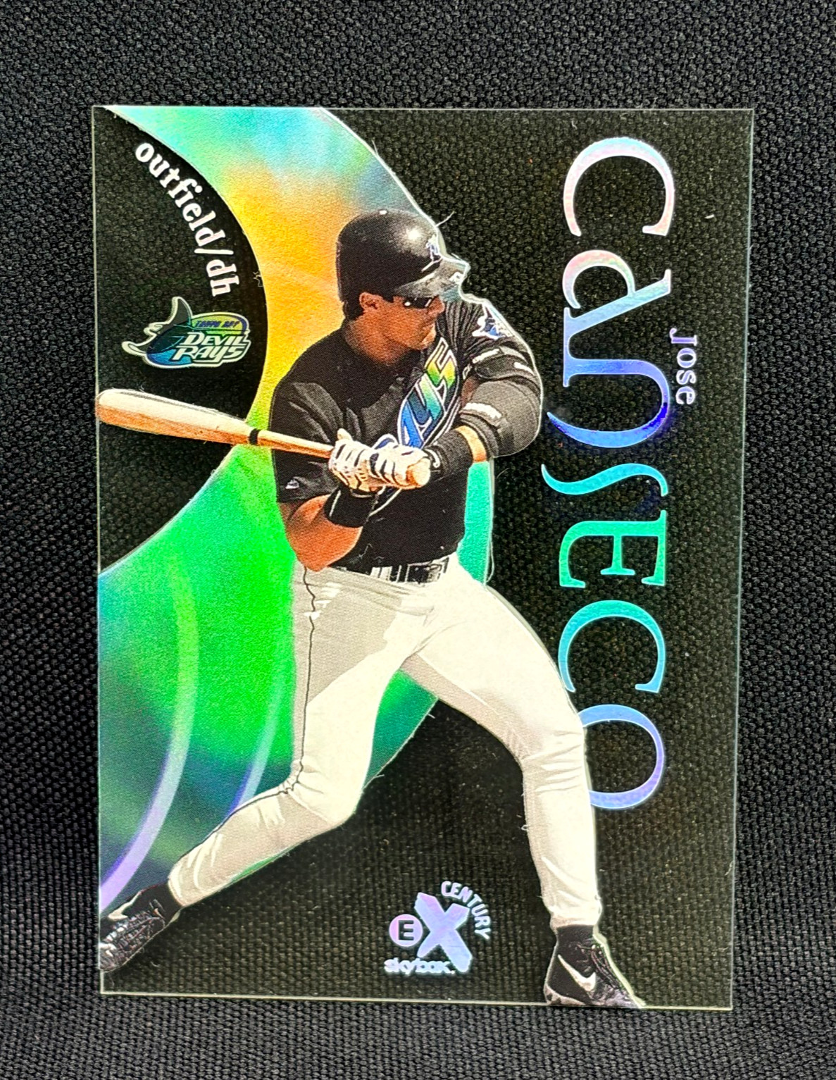 1999 Skybox E-X Century Baseball - JOSE CANSECO #67 - 90's ACETATE - DEVIL RAYS