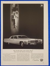 1969 Cadillac Fleetwood Brougham Original General Motors Classic Print Ad