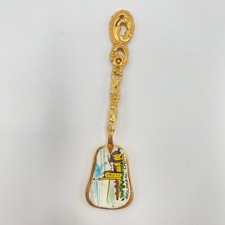 Balmoral Castle Souvenir Spoon Gold Tone Collectible Decorative
