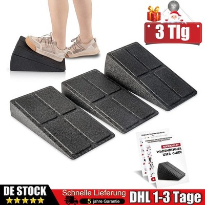 3x Schrägbrett Stretch Board Wadendehner Strecker Knieretter Yoga Zubehoer DHL