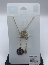 Icing Claire's Jewelry Nice Blue Libra Balance Scale Necklace CL