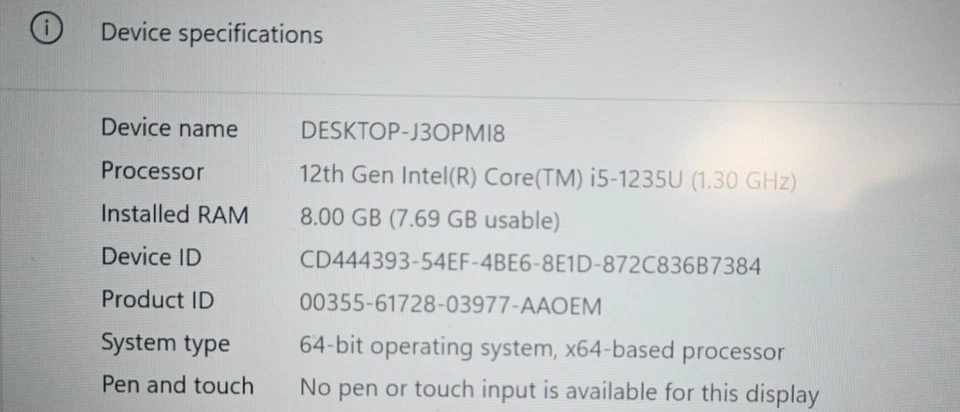 Dell Latitude 3440 · i5-1235U · 8GB · 512GB, photo 4 of 5