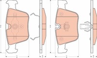 TRW Bremsbelagsatz Scheibenbremse GDB1675 FüR Mercedes Klasse W251 W164 V251 AMG